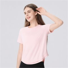 AYM044566 Short Sleeve Loose Fitness Top Breathable Mesh Aoyema wholesale