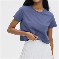 AYM038188 Short, Loose-Fitting, Casual, Slimming, Breathable Women's Spring and Summer Running and Fitness Short-Sleeved T-Shirt Aoyema whol