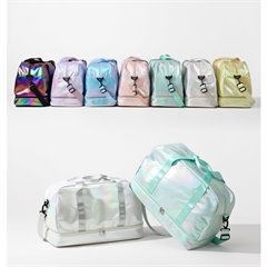 AYM043917 Fashion Gym Bag Large-Capacity Travel Tote Shiny Pearl Finish Crossbody Aoyema wholesale