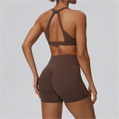 AYM041830 Yoga Set Butt-Lifting Crop Top and Shorts Aoyema wholesale