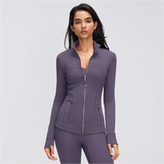 AYM043965 Stand-Up Collar Zip Yoga Jacket Long Sleeve Aoyema wholesale