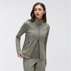 AYM041310 Long-Sleeve Yoga Jacket with Two-Way Zipper and Stand-Up Collar Aoyema wholesale