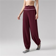 AYM041834 Color-Block Joggers Pants Casual Lantern Fit Quick Dry Fitness Aoyema wholesale