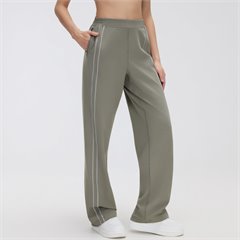 AYM041313 Straight-Leg Casual Pants with Drape Effect and Slimming Fit Aoyema wholesale