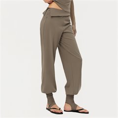 AYM041793 Relaxed Wide-Leg Pants with Raw-Hem and Button Detail Aoyema wholesale