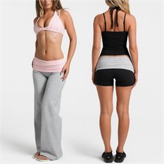 AYM043728 Backless Halter Crop Top and High-Waist Leggings Set Fitness Aoyema wholesale