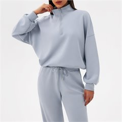AYM043928 Modal Sweatshirt Casual Stand-Up Collar Yoga Top Aoyema wholesale