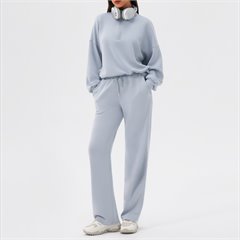 AYM043927 Modal Sweatshirt and Straight-Leg Pants Set Aoyema wholesale