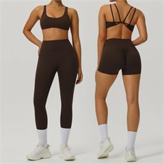 AYM044502 Naked Feel Brushed Yoga Set Quick Dry Aoyema wholesale