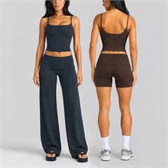 AYM044623 Yoga Set Quick Dry Tank Top High-Waist Aoyema wholesale