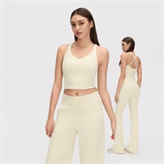 AYM044506 Naked Feel 2-Piece Yoga Set with Padding and High-Waist Leggings Aoyema wholesale